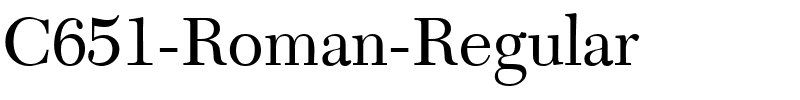C651-Roman-Regular.ttf