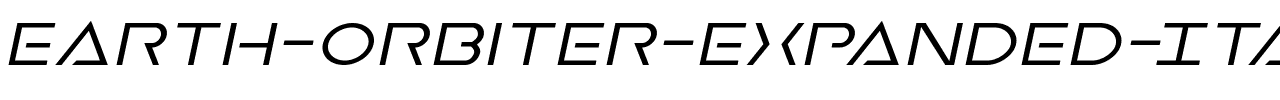 Earth-Orbiter-Expanded-Italic.ttf download Earth-Orbiter-Expanded-Italic.ttf