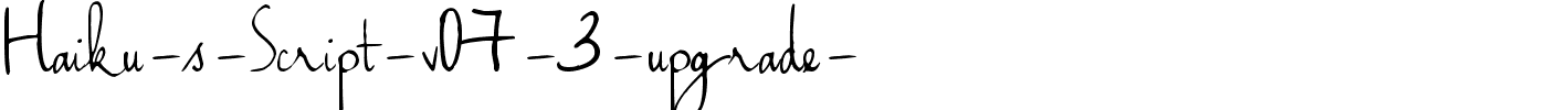 Haiku-s-Script-v07-3-upgrade-.ttf download Haiku-s-Script-v07-3-upgrade-.ttf