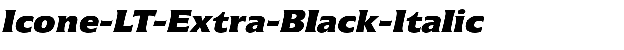 Icone-LT-Extra-Black-Italic.ttf download Icone-LT-Extra-Black-Italic.ttf