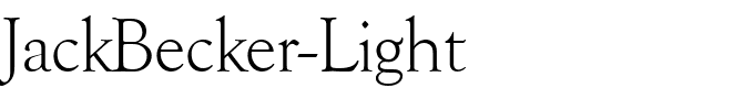 JackBecker-Light.ttf