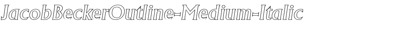 JacobBeckerOutline-Medium-Italic.ttf download JacobBeckerOutline-Medium-Italic.ttf