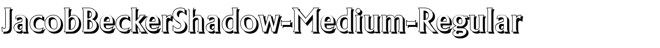 JacobBeckerShadow-Medium-Regular.ttf download JacobBeckerShadow-Medium-Regular.ttf