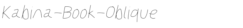 Kabina-Book-Oblique.otf