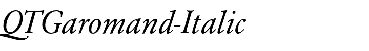 QTGaromand-Italic.ttf