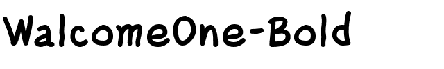 WalcomeOne-Bold.ttf