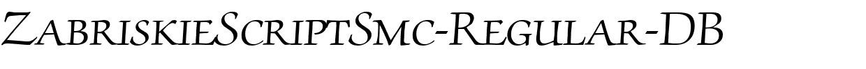 ZabriskieScriptSmc-Regular-DB.ttf download ZabriskieScriptSmc-Regular-DB.ttf