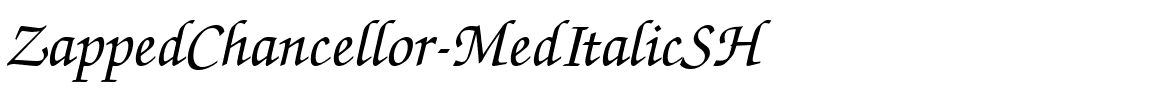 ZappedChancellor-MedItalicSH.ttf download ZappedChancellor-MedItalicSH.ttf