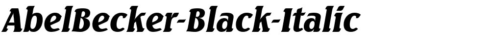 AbelBecker-Black-Italic.ttf