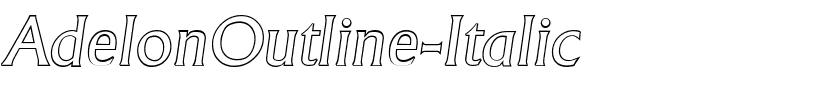 AdelonOutline-Italic.ttf