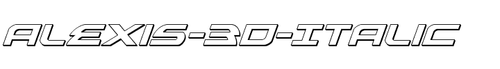 Alexis-3D-Italic.ttf