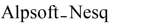 Alpsoft-Nesq.ttf