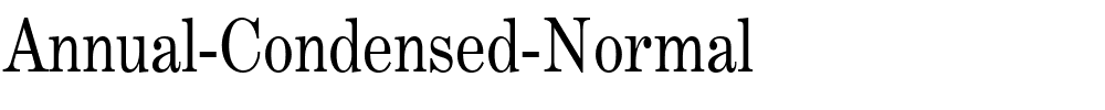 Annual-Condensed-Normal.ttf
