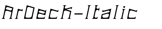 ArDeck-Italic.ttf