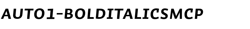Auto1-BoldItalicSmCp.ttf