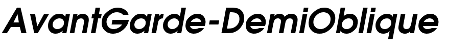 AvantGarde-DemiOblique.ttf