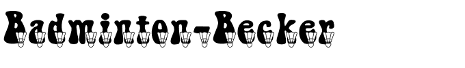 Badminton-Becker.ttf