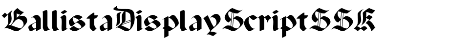 BallistaDisplayScriptSSK.ttf