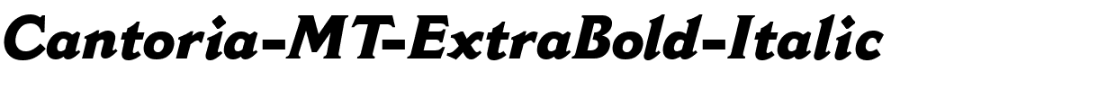 Cantoria-MT-ExtraBold-Italic.ttf