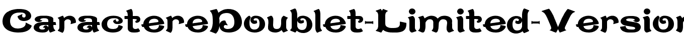 CaractereDoublet-Limited-Version.ttf Download CaractereDoublet-Limited-Version.ttf